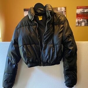 Daisy Midnight Black Kids Puffer Jacket